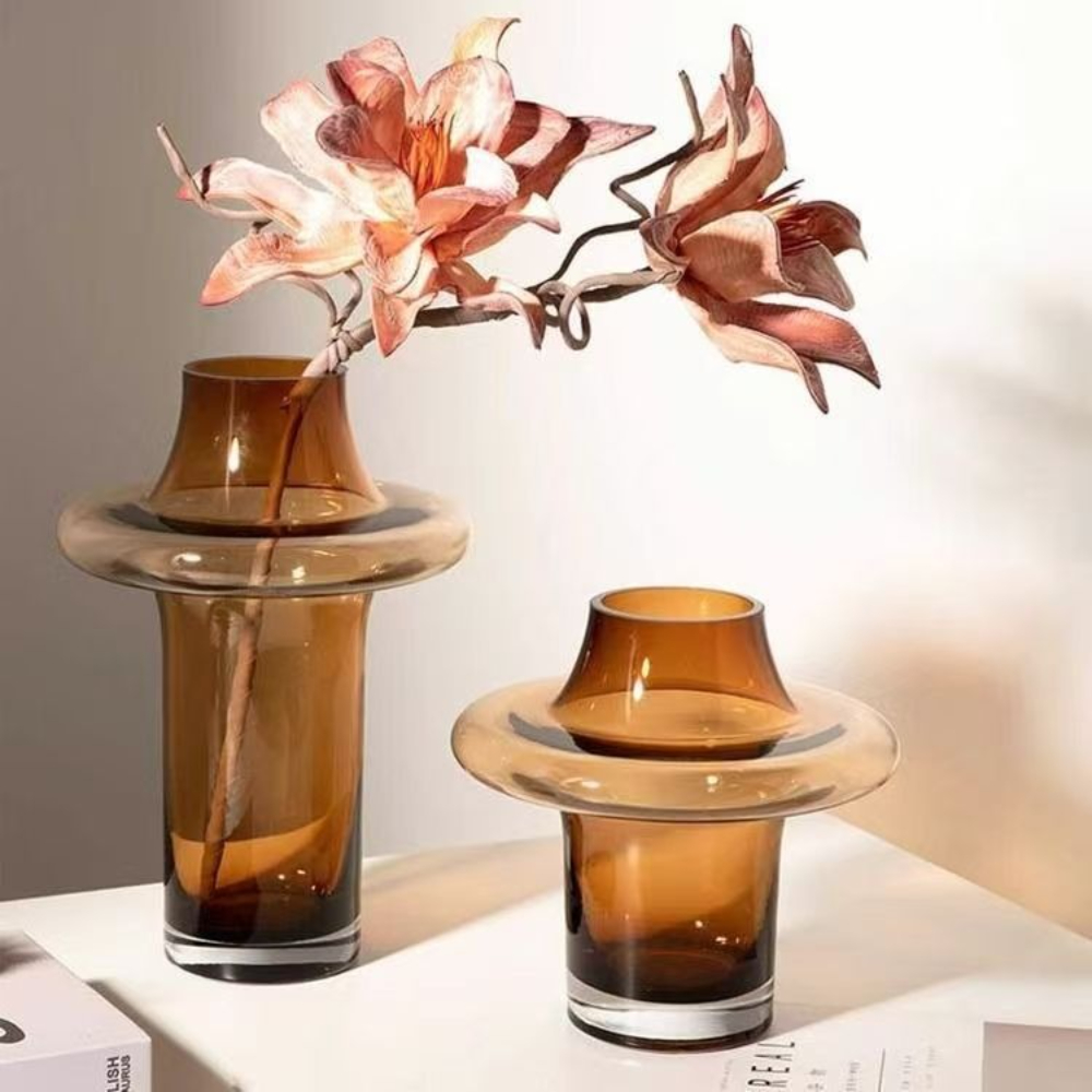 Glass Vase Nordic - Modern Simple Glass Flower Vase Nordic