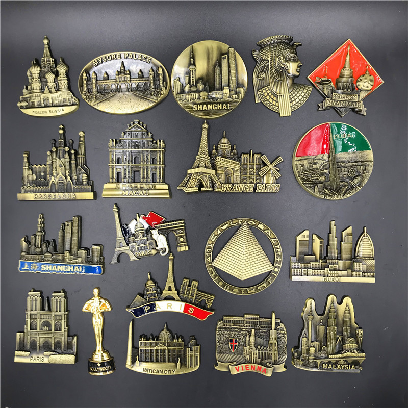Home Decor London - France Paris Metal 3D Cute Magnet