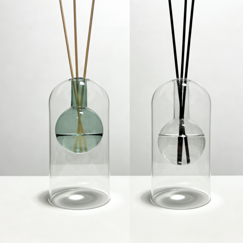 Glass Vase Nordic - Ins Nordic U-shaped Double Wall Glass