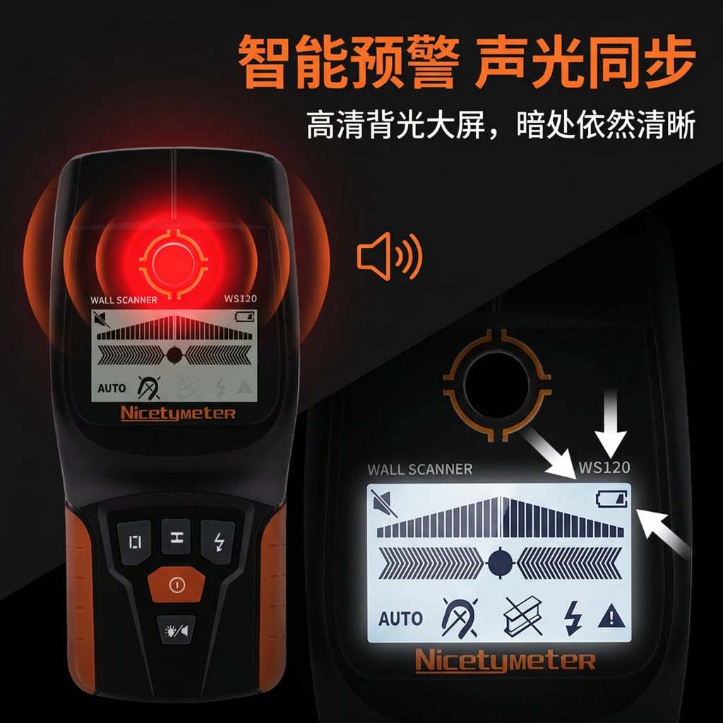 Home Decor Location - Effective Intelligent WS120 Wall Stud Finder
