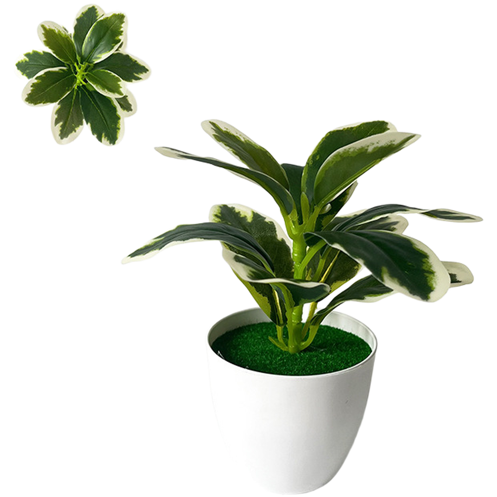 Home Decor Location - Artificial Green Potted Plant Designed for