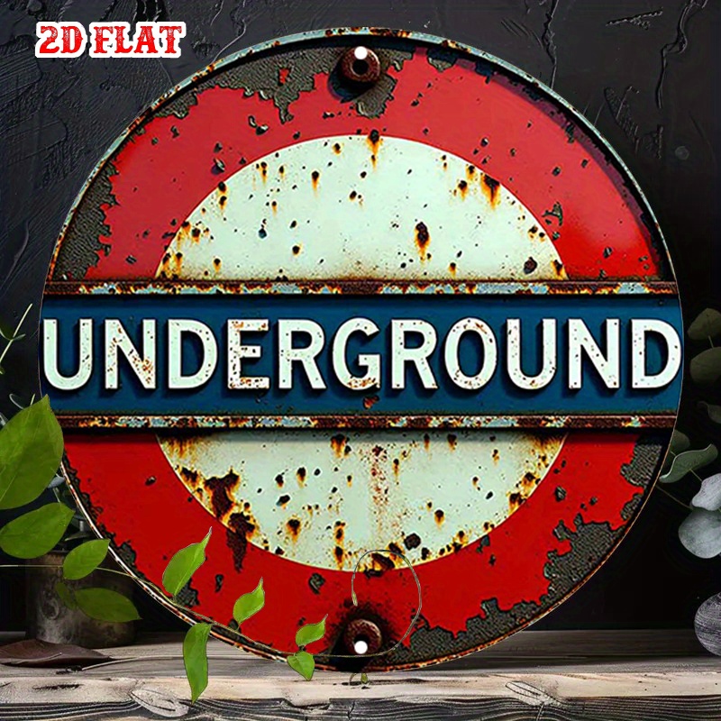 Home Decor London - 2D flat 1pc retro London Underground