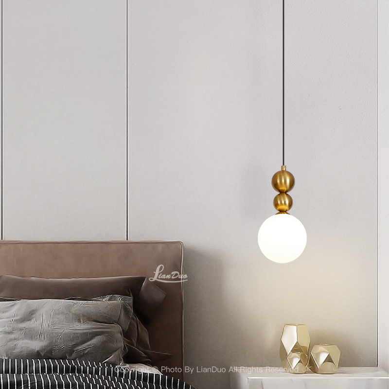 Hanging Moon Lamp - Glass Lampshade LED Pendant Light Nordic