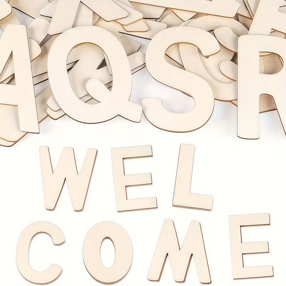 26pcs Designable Wood Letters  - Wooden Letter Sign 评论和价格