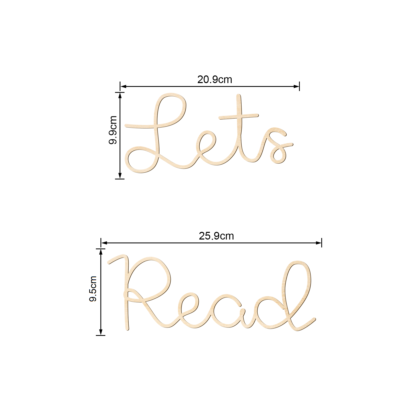 Let's Read Wooden Wall Sign -  - Wooden Letter Sign 评论和价格