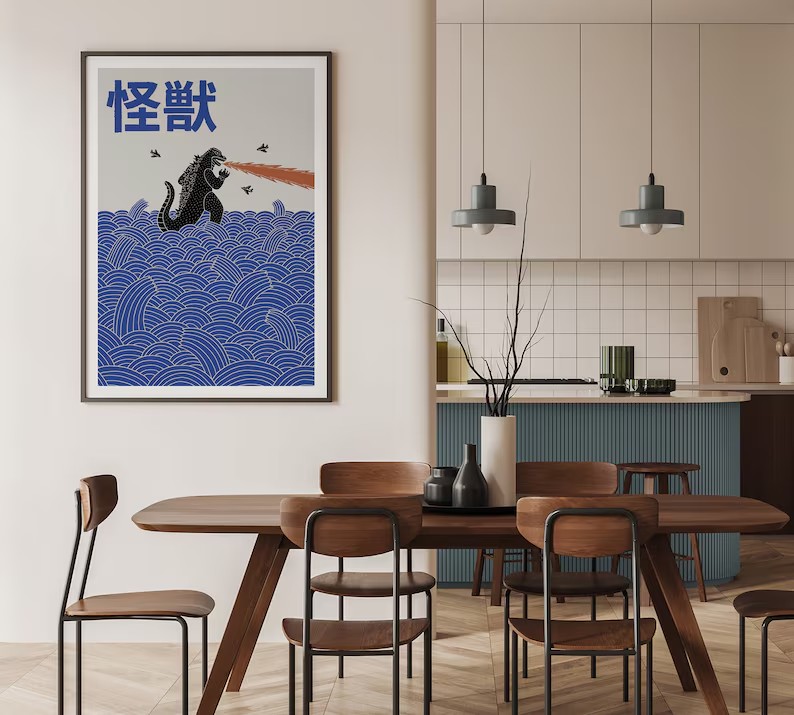 Japanese Contemporary Tokyo Ar - Watercolor Poster Print 评论和价格