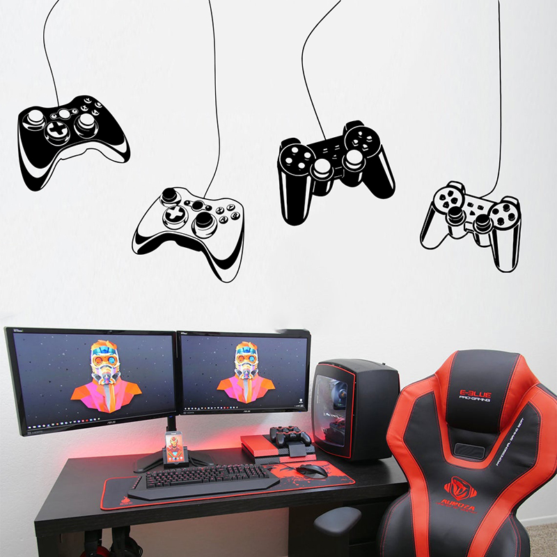 4Pcs Game Controller Wall Stic - Home Decor Xbox Games 评论和价格