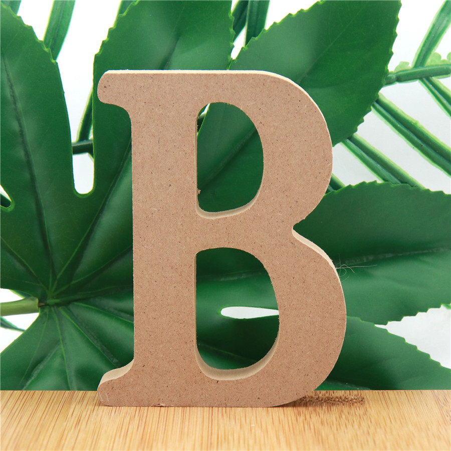 1pc 10cm Wood Color Wooden Let - Wooden Letter Sign 评论和价格