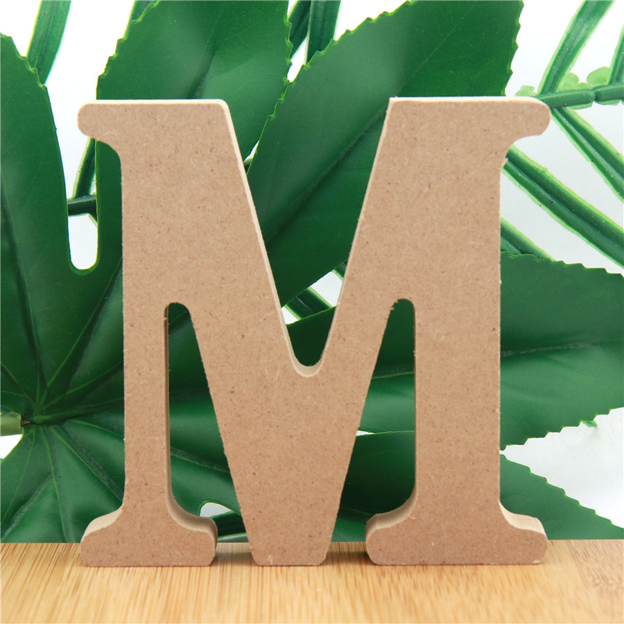 1pc 10cm Wood Color Wooden Let - Wooden Letter Sign 评论和价格
