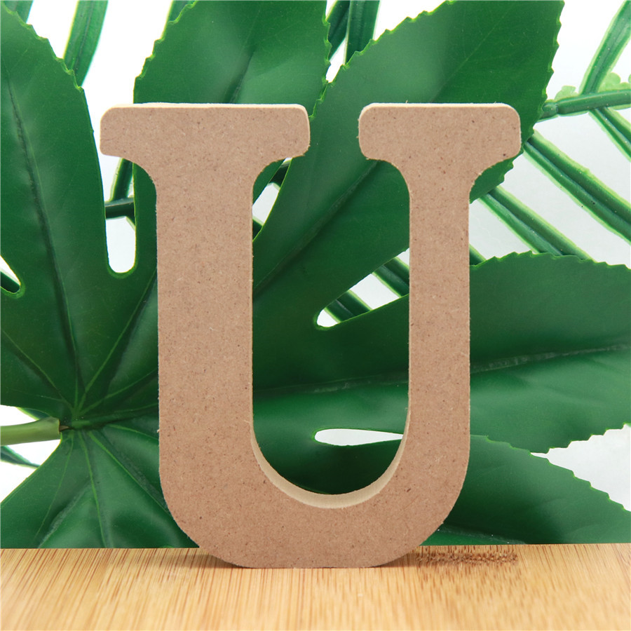 1pc 10cm Wood Color Wooden Let - Wooden Letter Sign 评论和价格