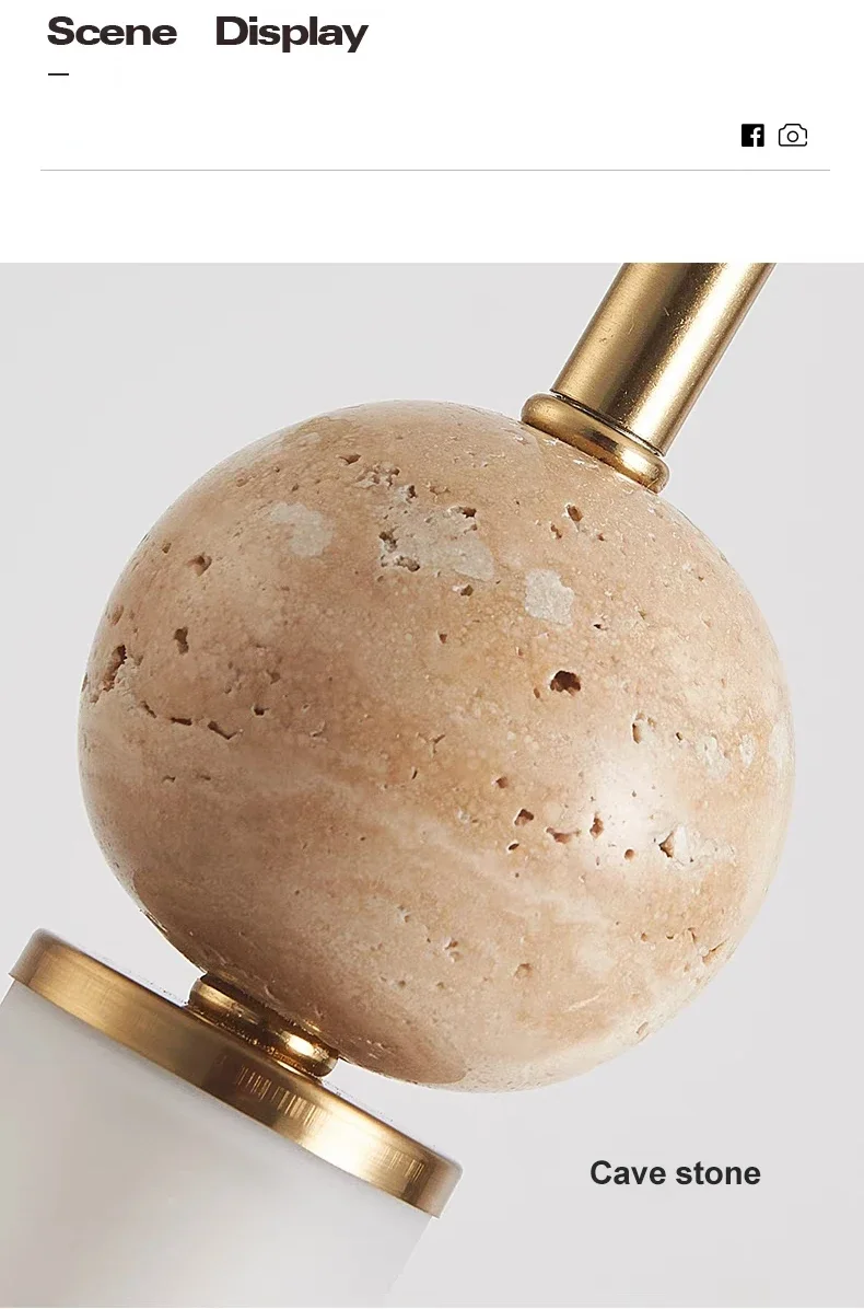 Cave Stone Wabi-Sabi Bedroom B - Hanging Moon Lamp 评论和价格