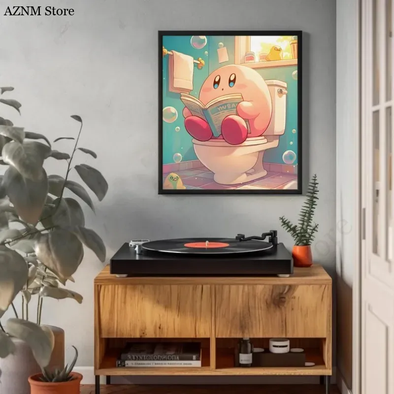 Funny Bathroom Cartoon Video G - Watercolor Poster Print 评论和价格