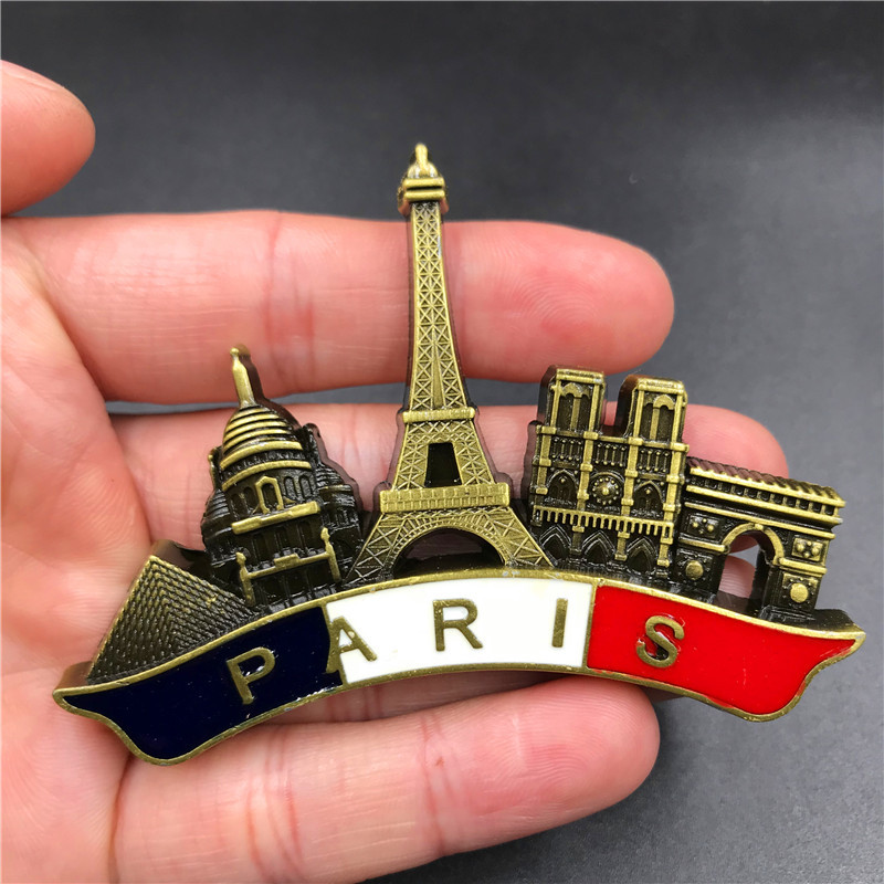 France Paris Metal 3D Cute Mag - Home Decor London 评论和价格
