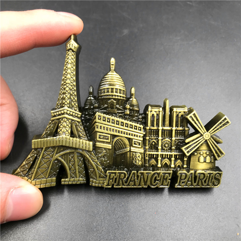 France Paris Metal 3D Cute Mag - Home Decor London 评论和价格