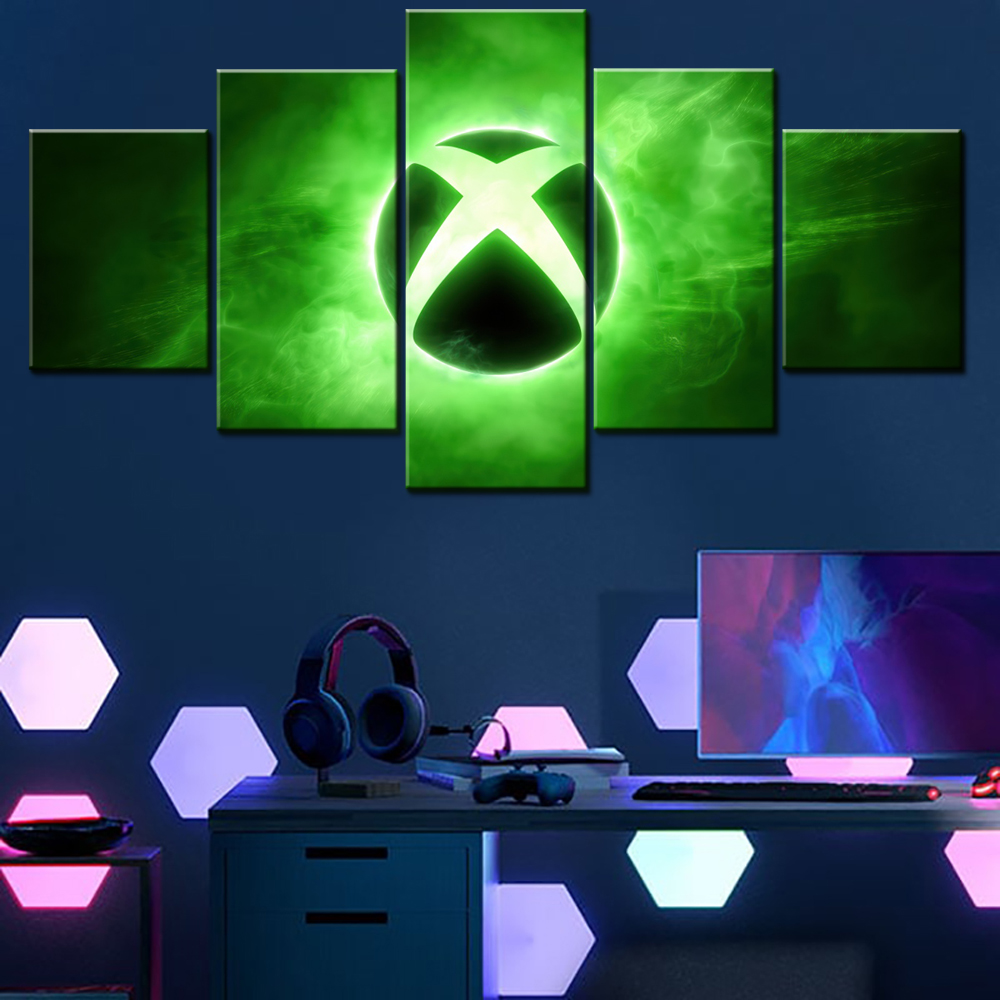 5 Pieces Canvas Wall Arts Post - Home Decor Xbox Games 评论和价格