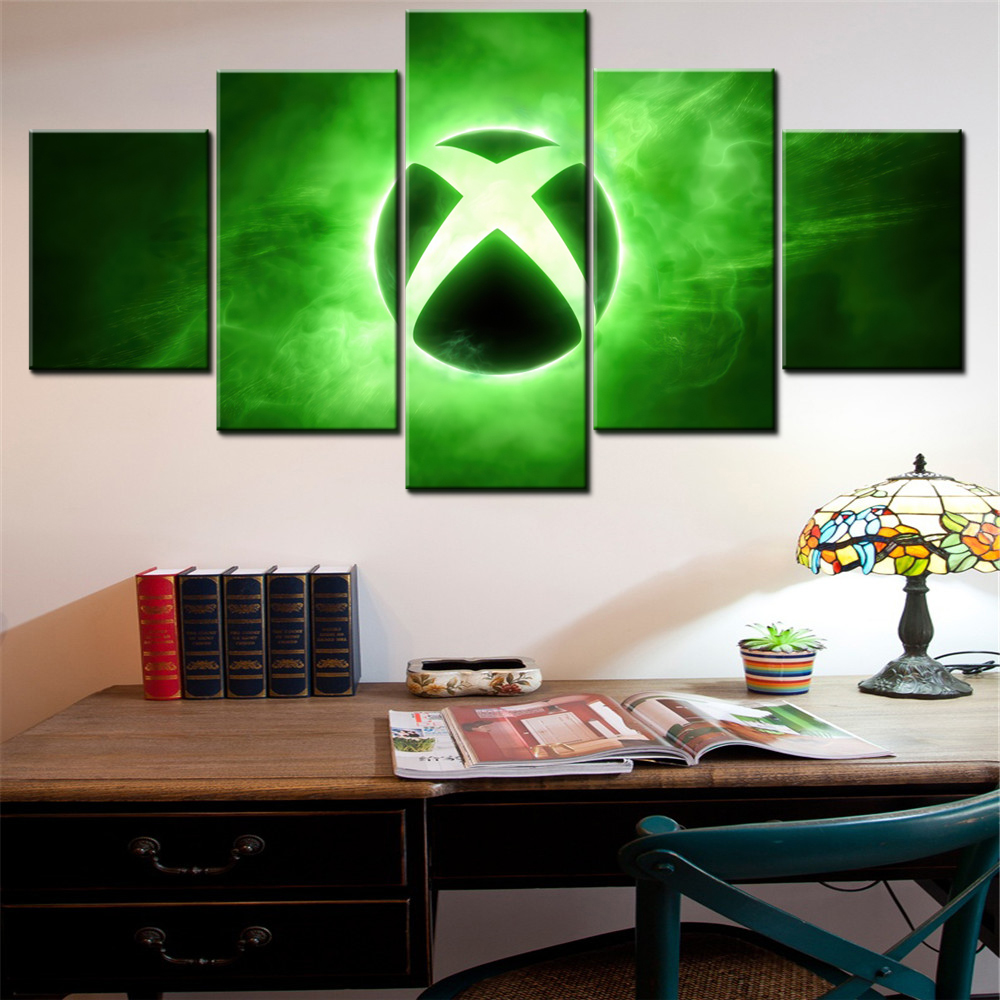 5 Pieces Canvas Wall Arts Post - Home Decor Xbox Games 评论和价格