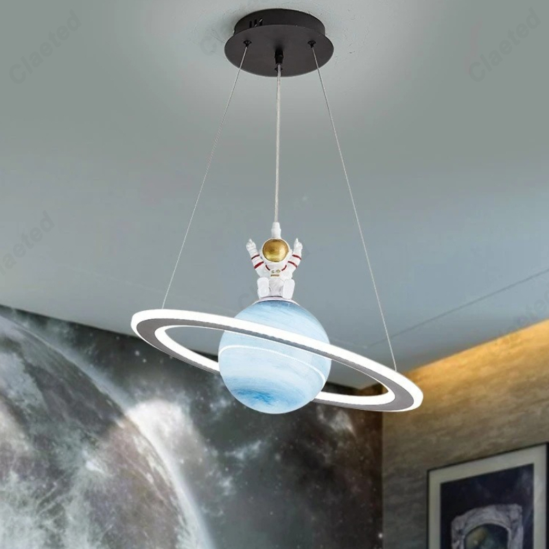 Glass Planet Pendant Lamp for  - Hanging Moon Lamp 评论和价格