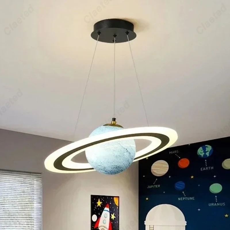 Glass Planet Pendant Lamp for  - Hanging Moon Lamp 评论和价格