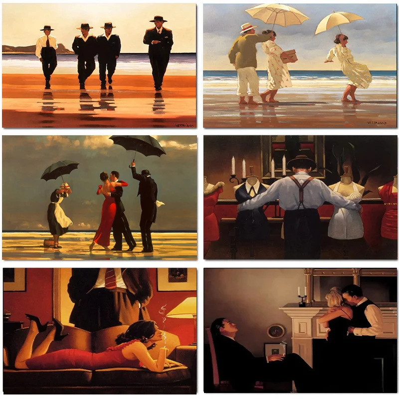 Scottish Artist Jack Vettriano - Geometric Wall Art 评论和价格