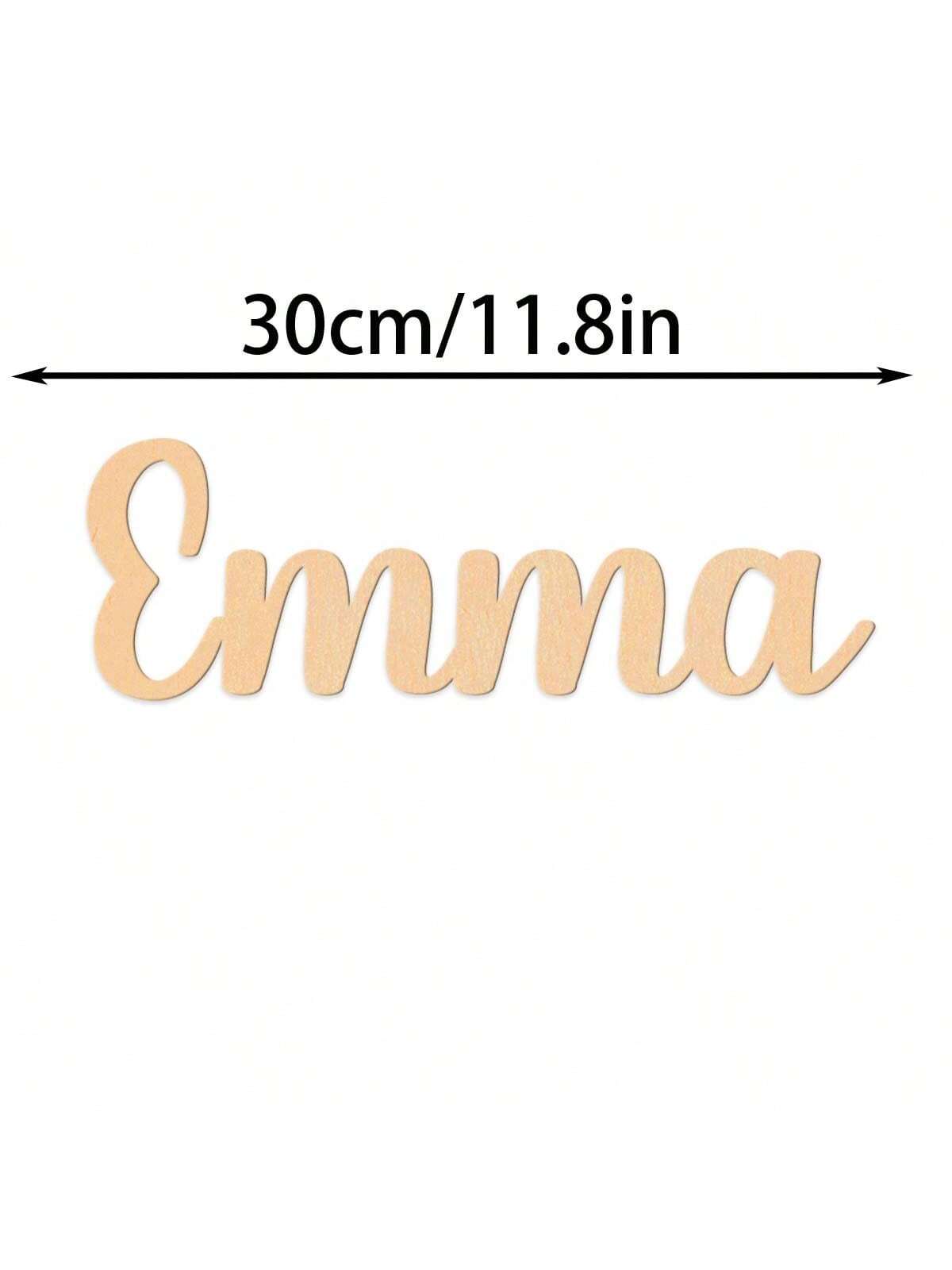 1pc Lovely Emma example Custom - Wooden Letter Sign 评论和价格