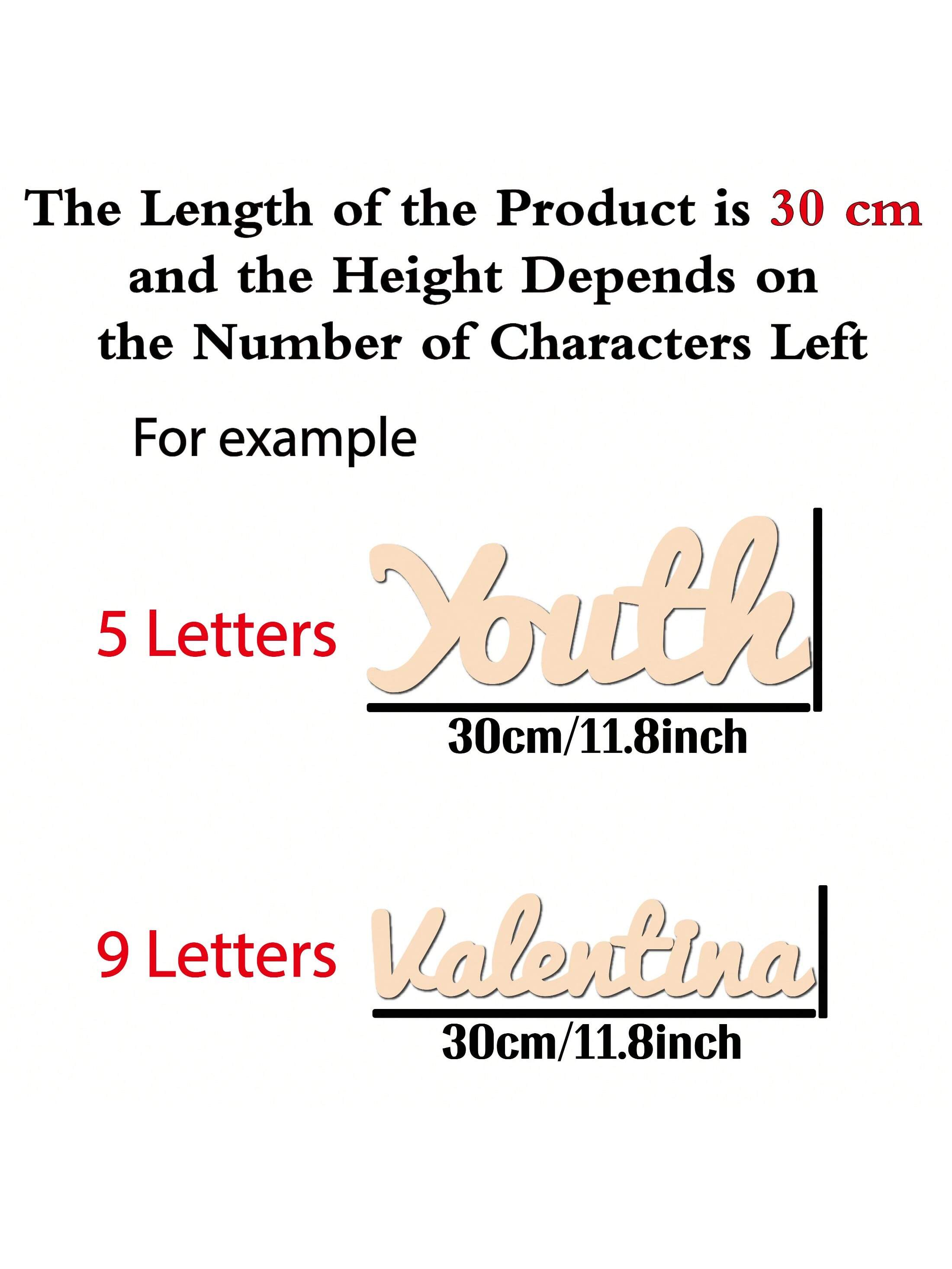 1pc Lovely Emma example Custom - Wooden Letter Sign 评论和价格