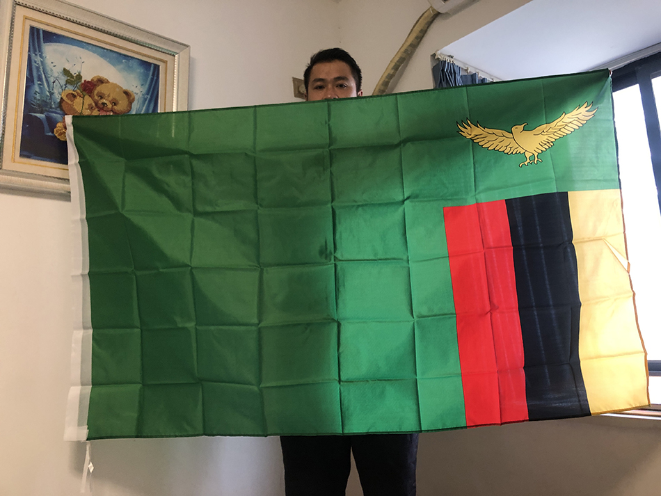 (SKY FLAG)Zambia Flag 90x150cm - Home Decor Zambia 评论和价格