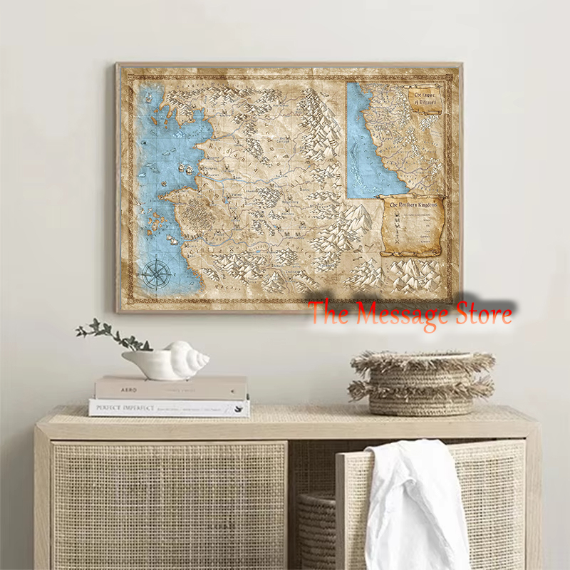 Witcher World Map Continent Lo - Home Decor Location 评论和价格