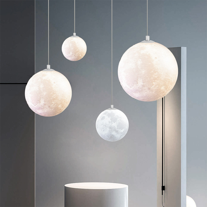 Modern Creative Design Moon Pe - Hanging Moon Lamp 评论和价格