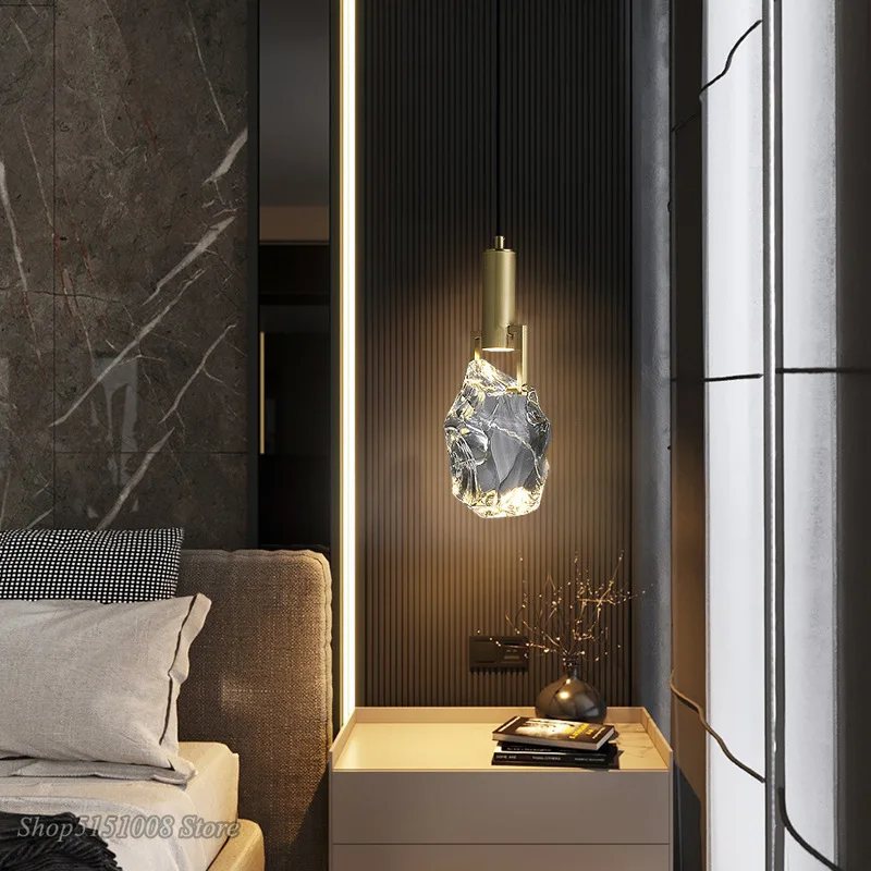 New Crystal Led Pendant lights - Hanging Moon Lamp 评论和价格