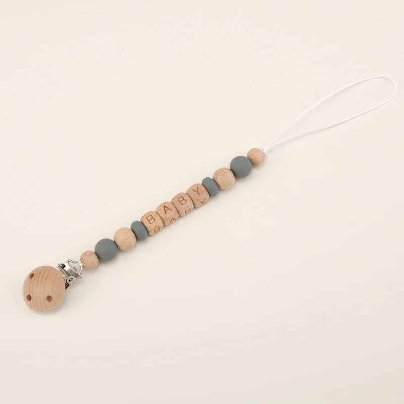 Baby Pacifier Clips Personaliz - Wooden Letter Sign 评论和价格