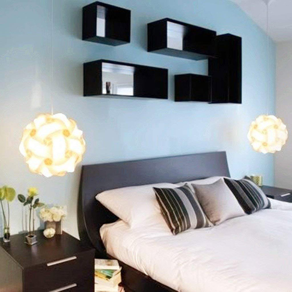 ZK20 Modern Creative IQ DIY Pu - Hanging Moon Lamp 评论和价格