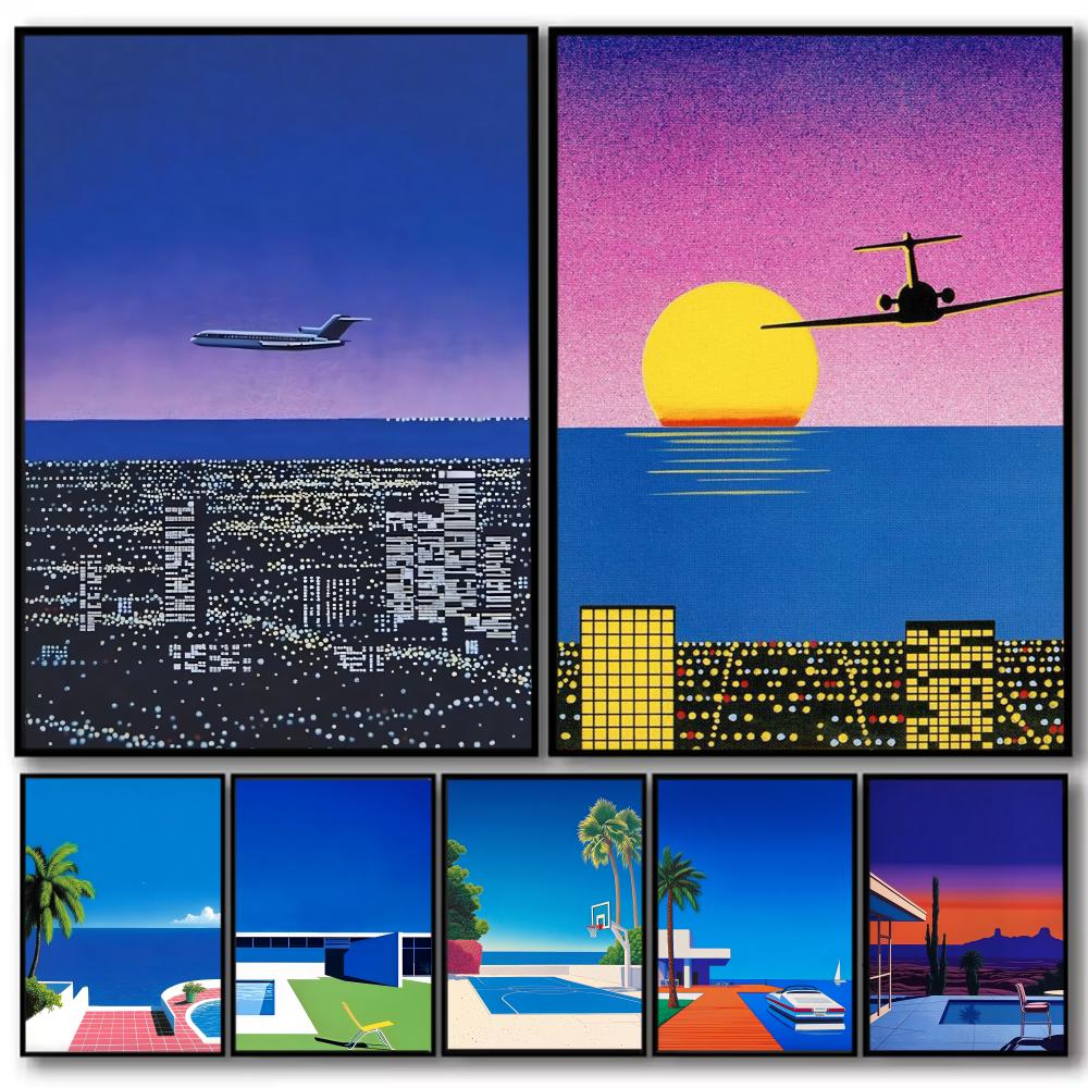 1pc frameless H-hiroshi Nagai  - Geometric Wall Art 评论和价格