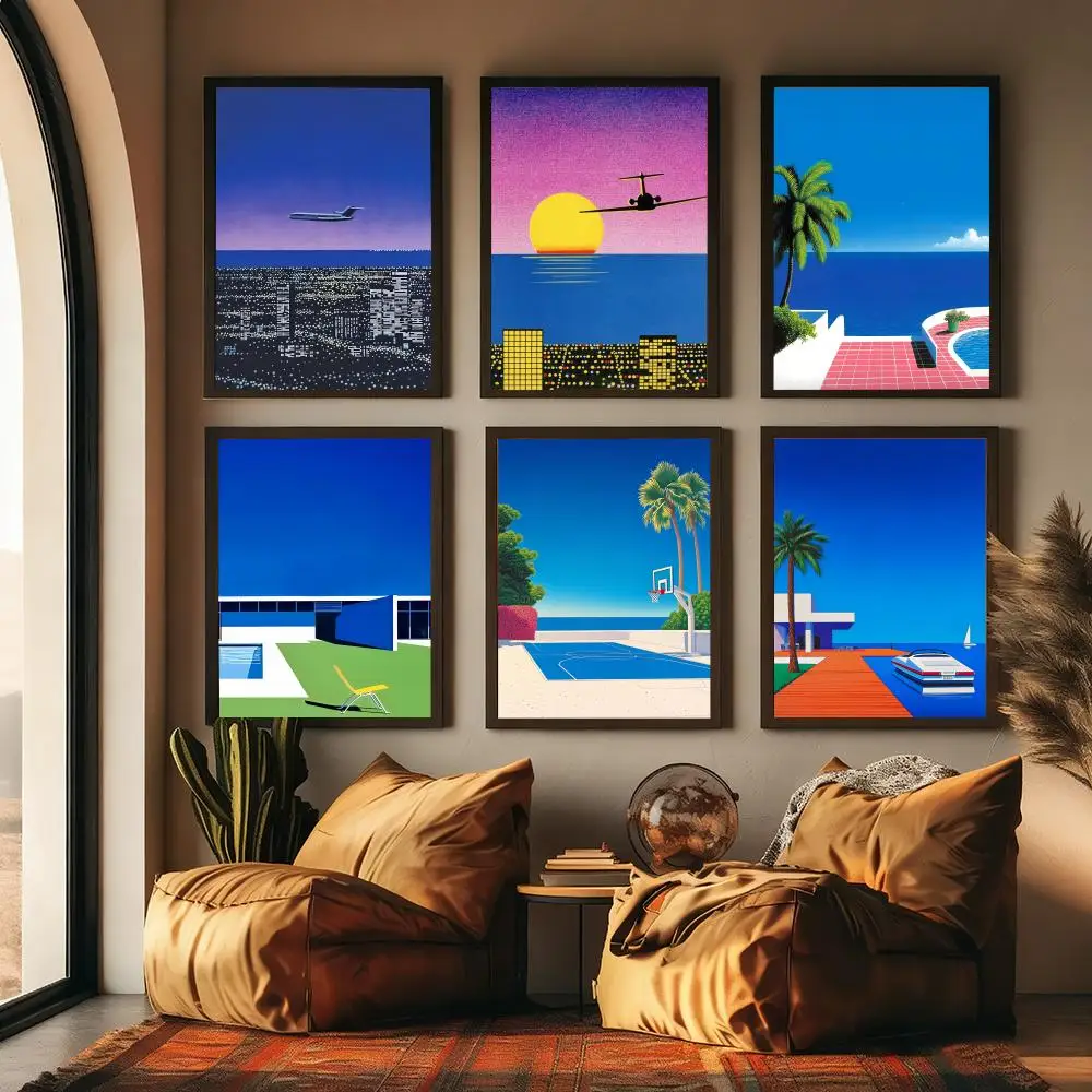 1pc frameless H-hiroshi Nagai  - Geometric Wall Art 评论和价格
