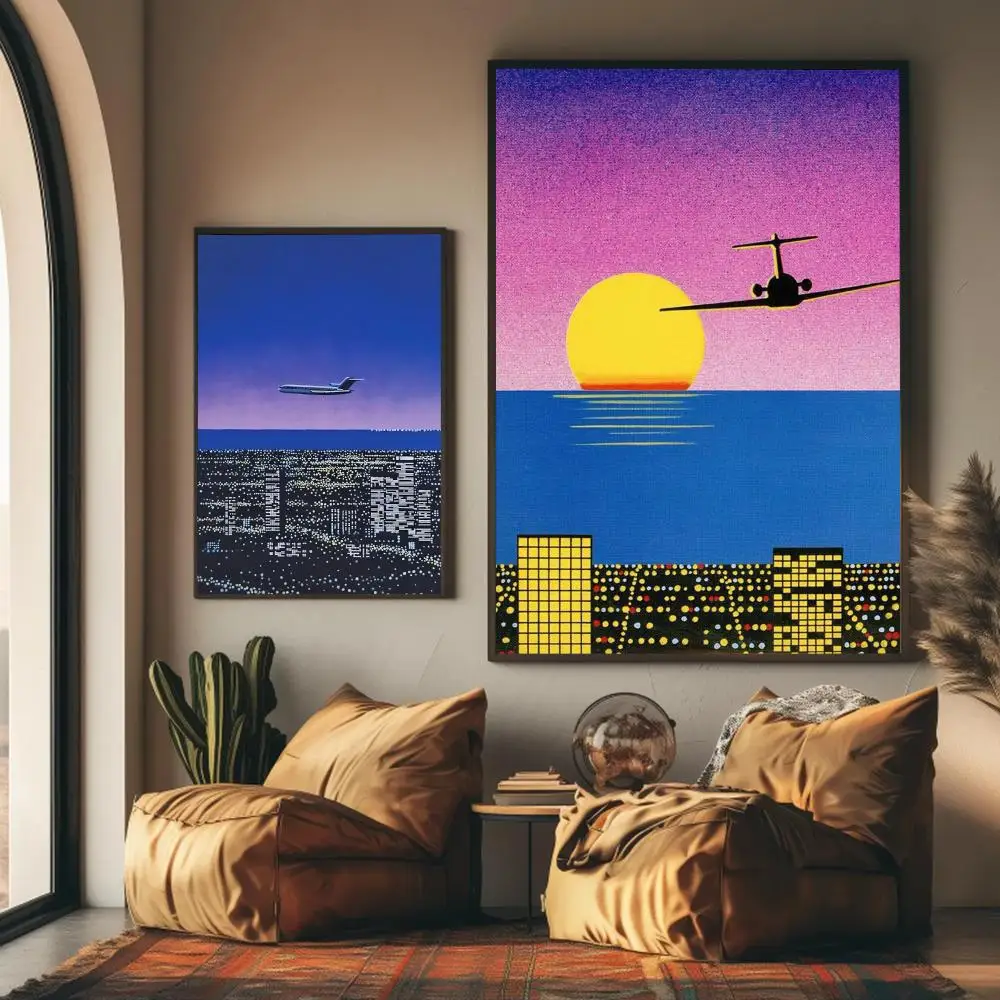1pc frameless H-hiroshi Nagai  - Geometric Wall Art 评论和价格