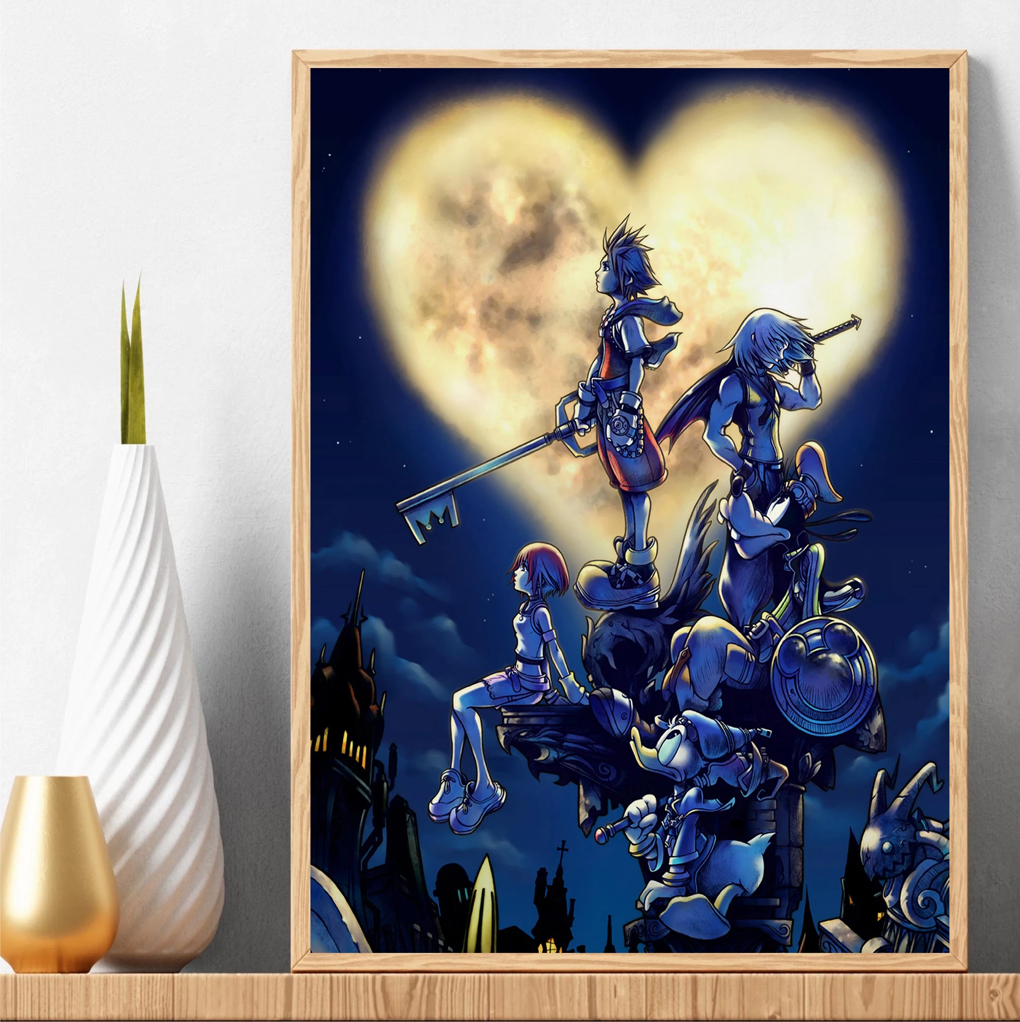 Classic Japanese Anime Kingdom - Watercolor Poster Print 评论和价格
