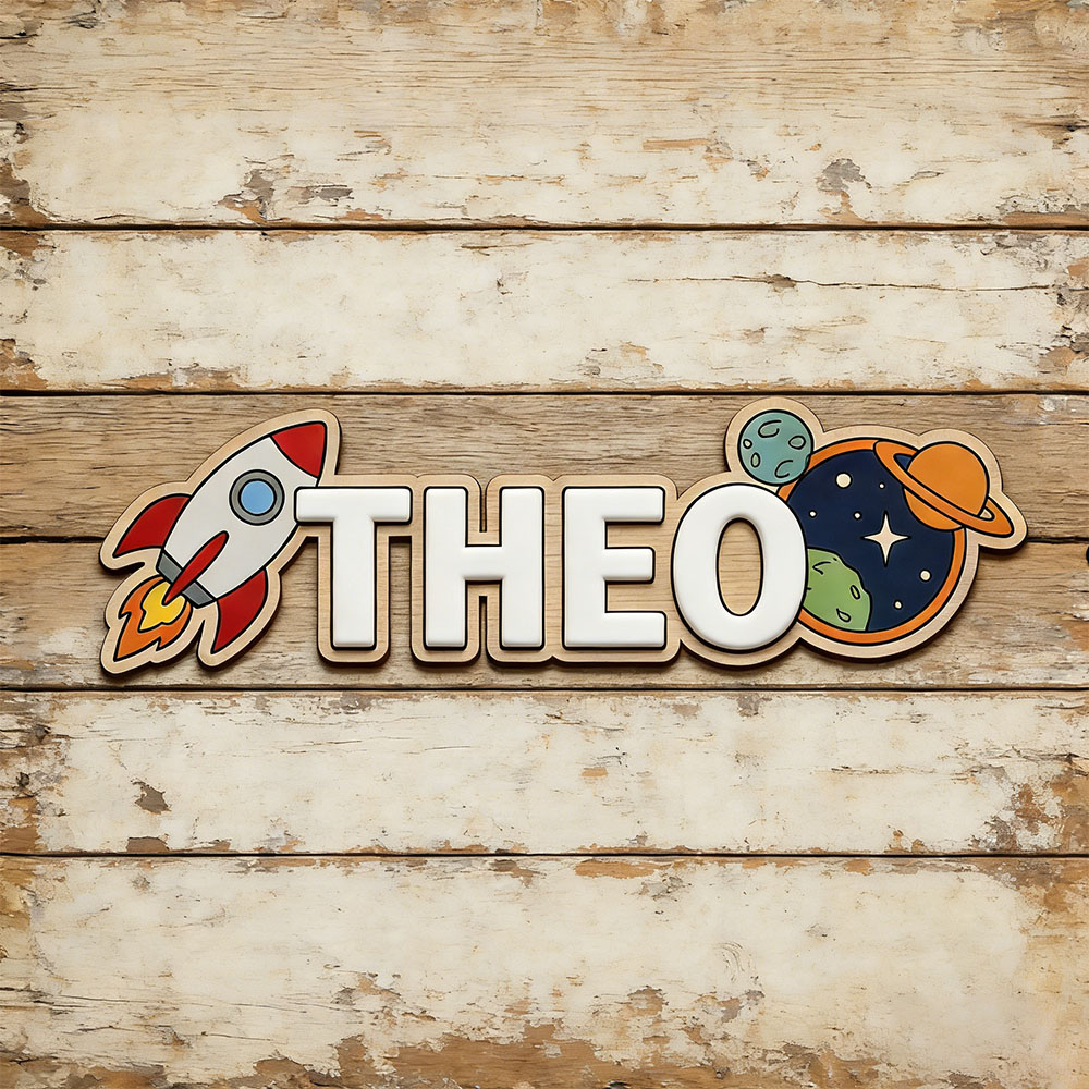 Personalized Space Rocket Name - Home Decor Com 评论和价格