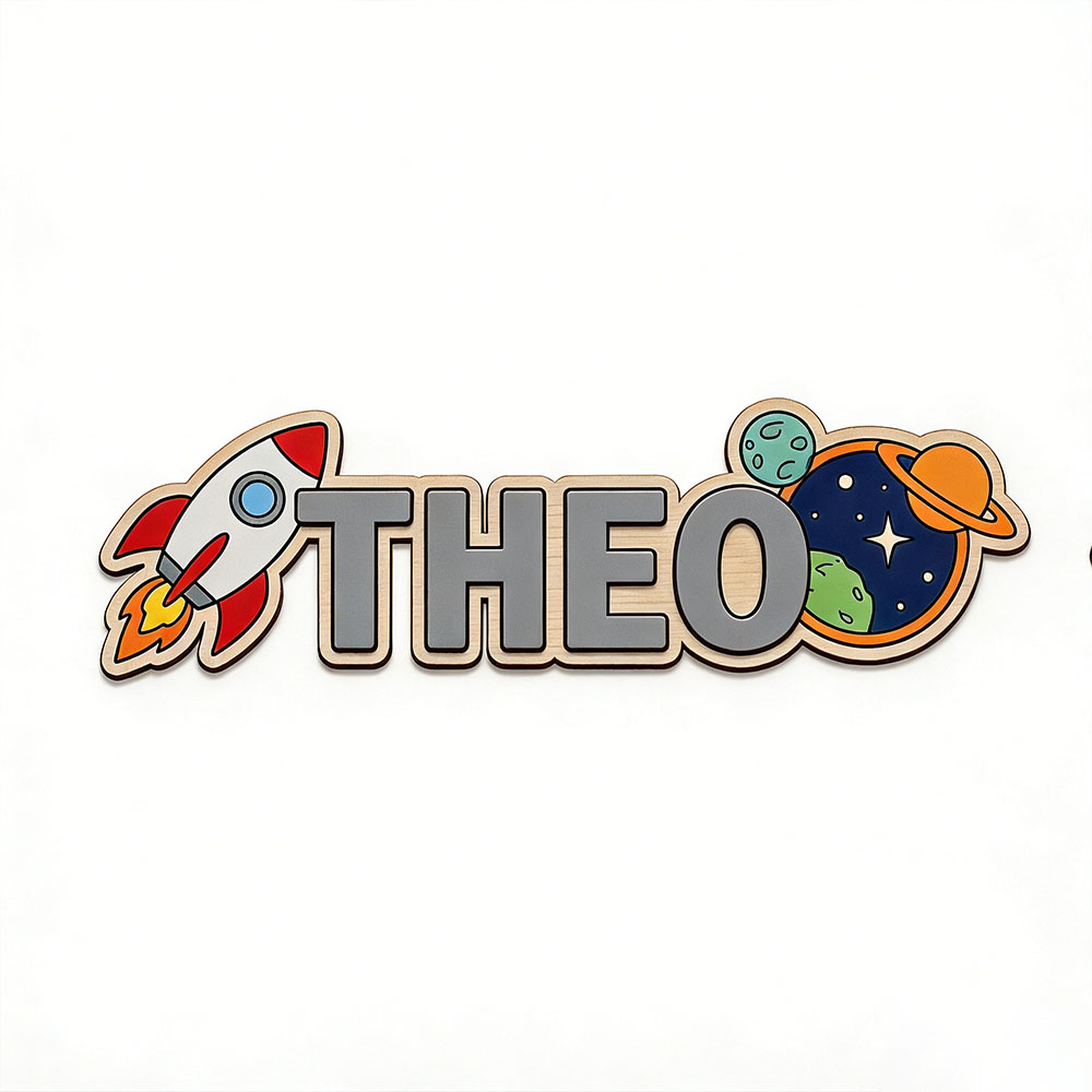 Personalized Space Rocket Name - Home Decor Com 评论和价格