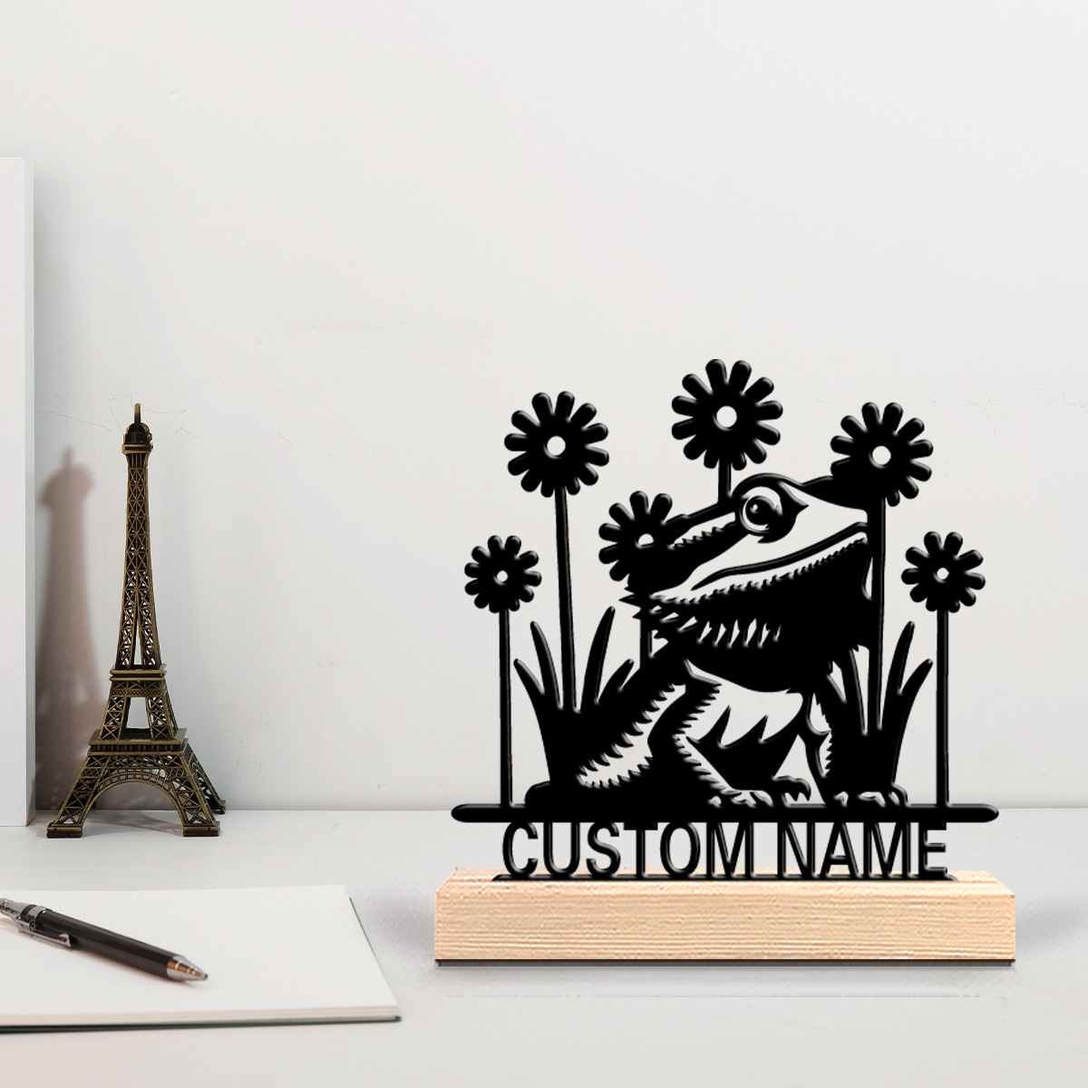 1pc Bearded Dragon Custom Lett - Wooden Letter Sign 评论和价格