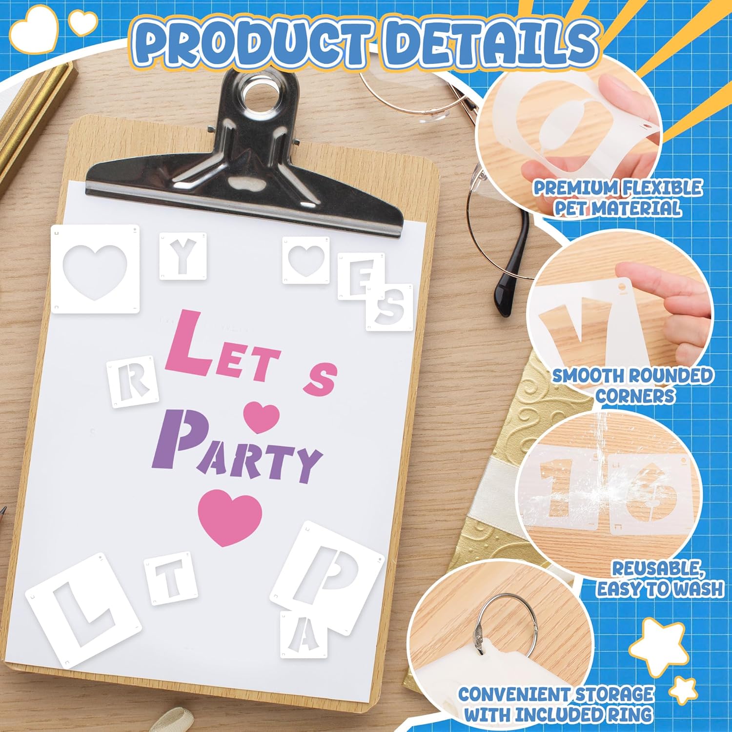 80Pcs Reusable Alphabet Number - Wooden Letter Sign 评论和价格