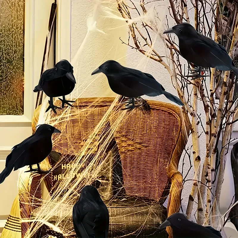 1PC Black Crow Halloween Decor - Home Decor Com 评论和价格