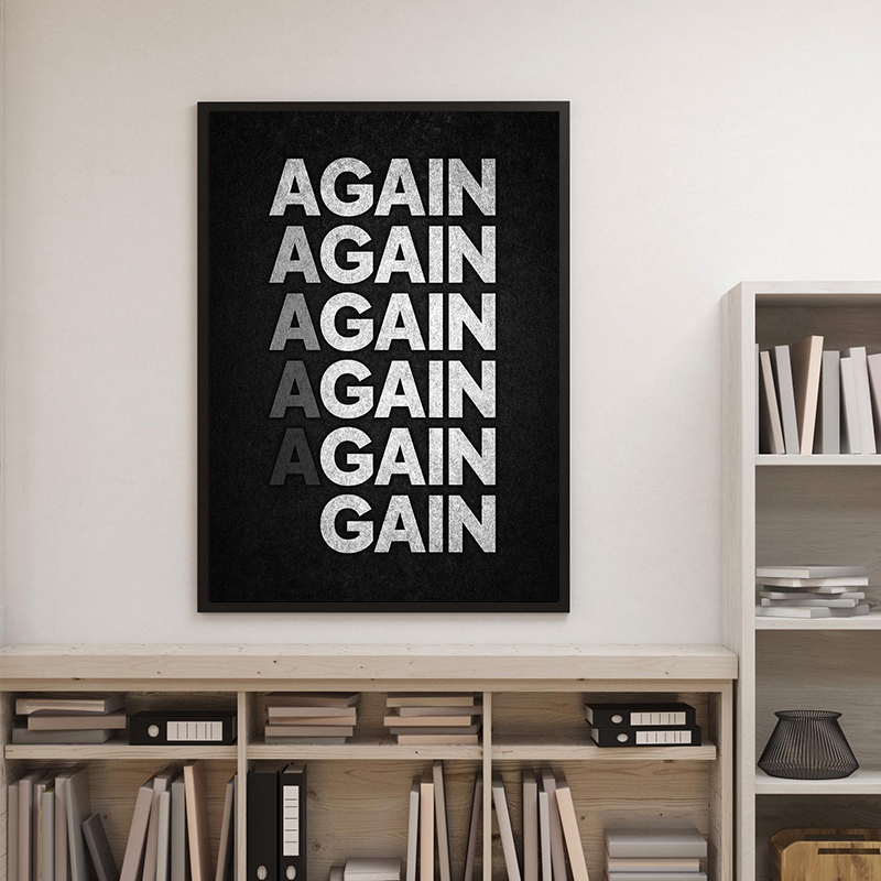 No Excuses Motivational Poster - Watercolor Poster Print 评论和价格