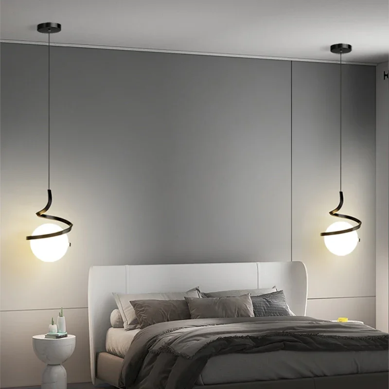 Nordic LED Pendant Light Bedro - Hanging Moon Lamp 评论和价格