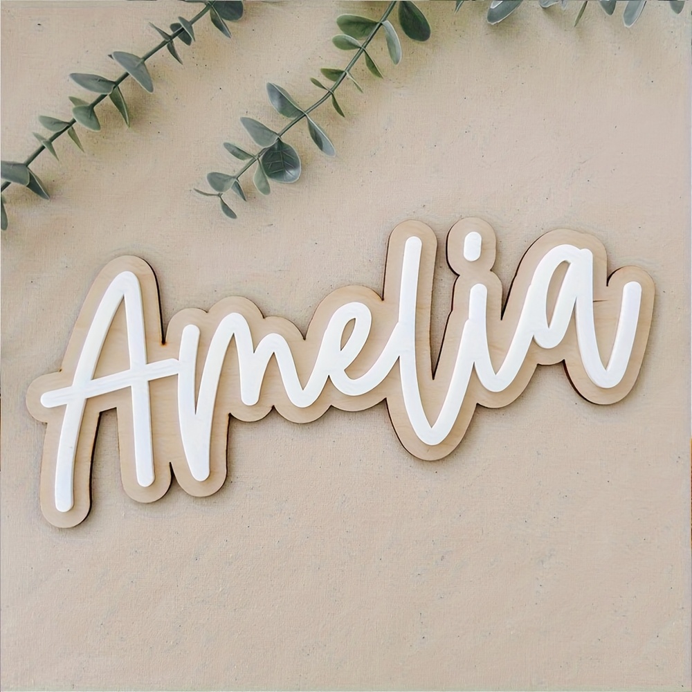 Customizable Double-Layered Wo - Wooden Letter Sign 评论和价格