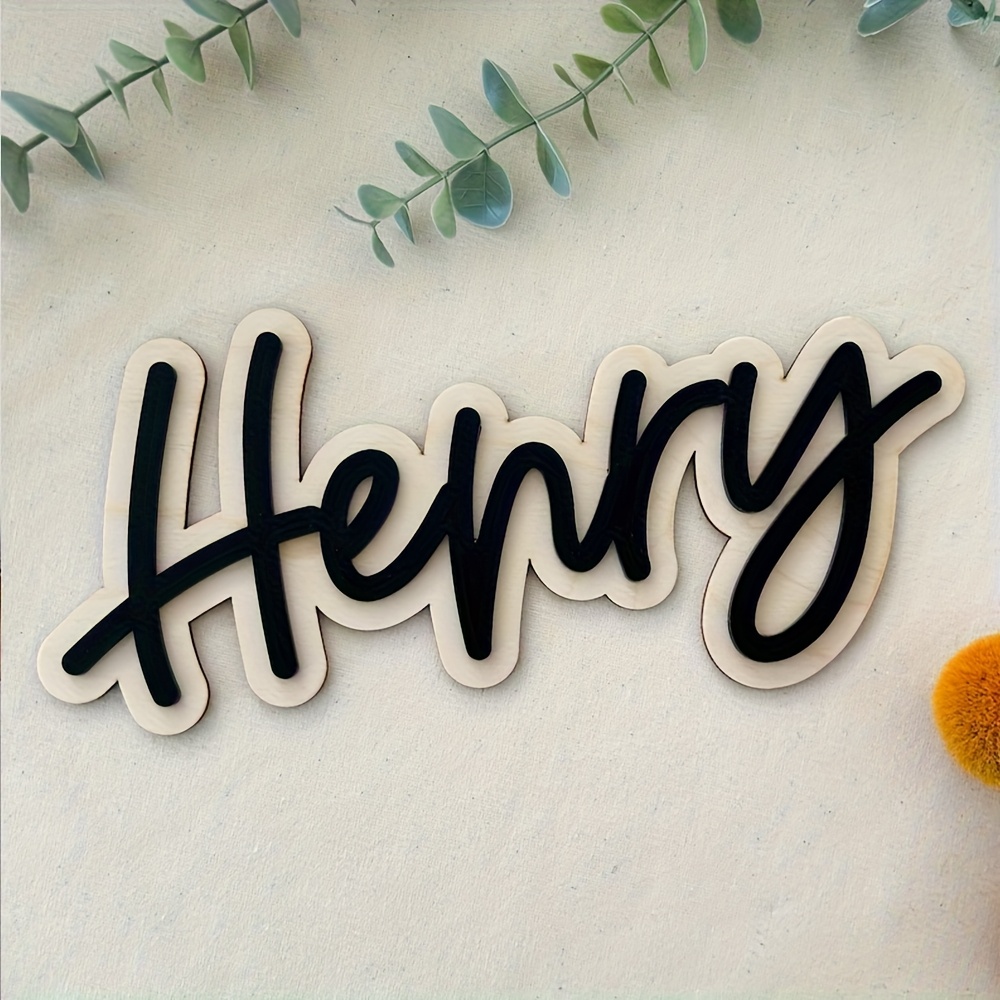 Customizable Double-Layered Wo - Wooden Letter Sign 评论和价格