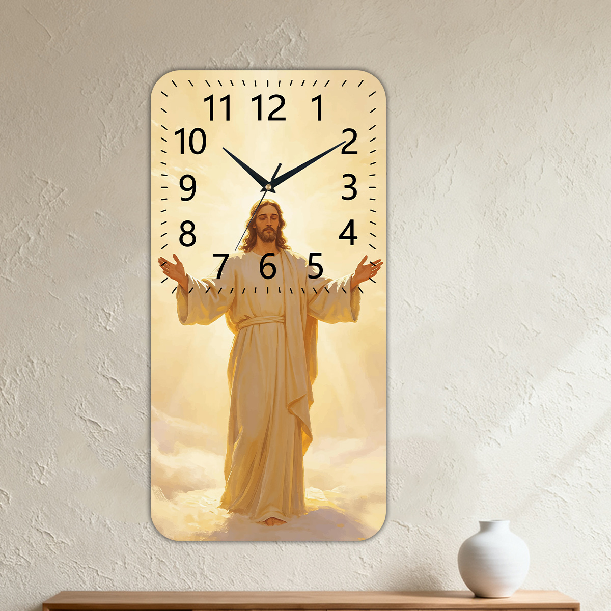 1pc Wooden Rectangular Prayer  - Home Decor Location 评论和价格