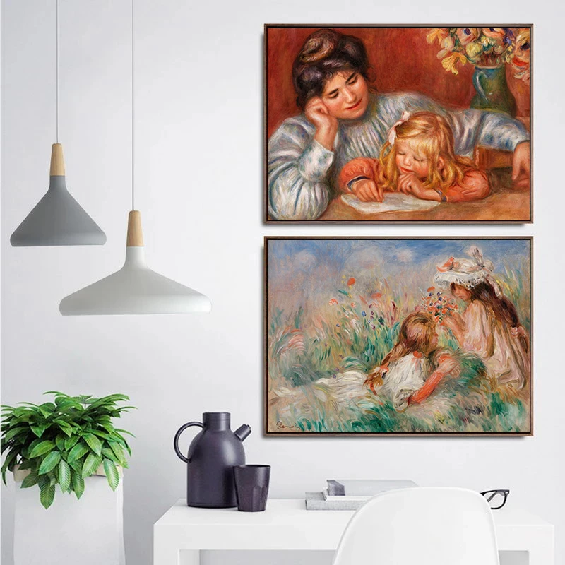 Famous Painter Work Renoir and - Watercolor Poster Print 评论和价格