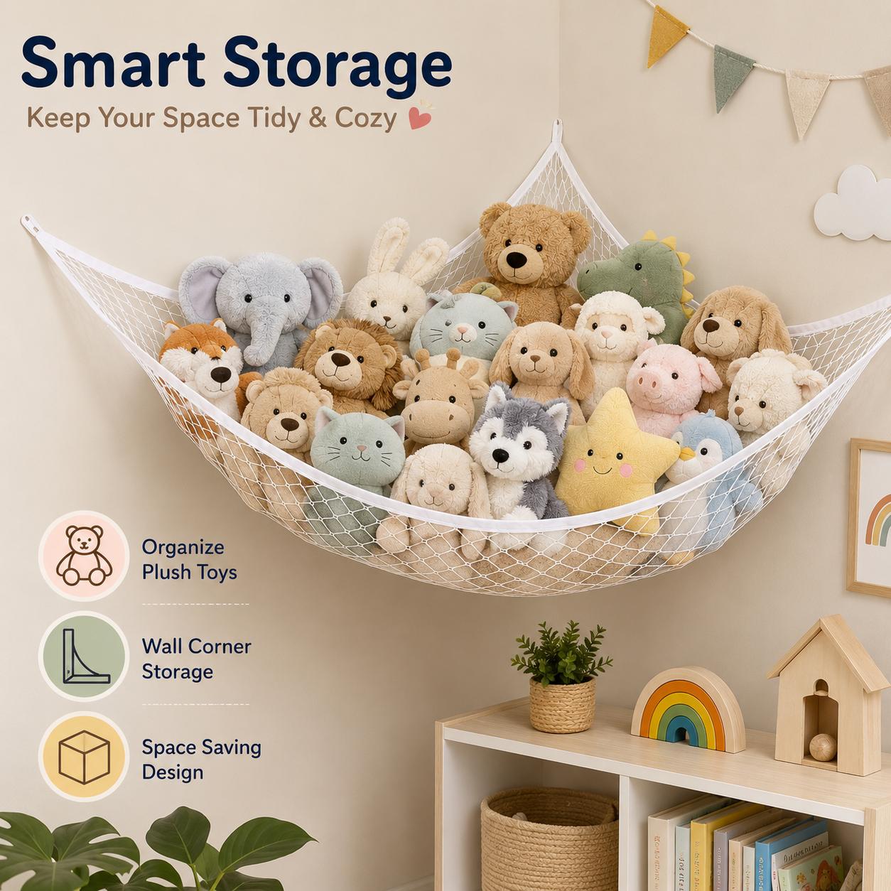 Mesh Toy Storage Hammock Hangi - Home Decor Com 评论和价格