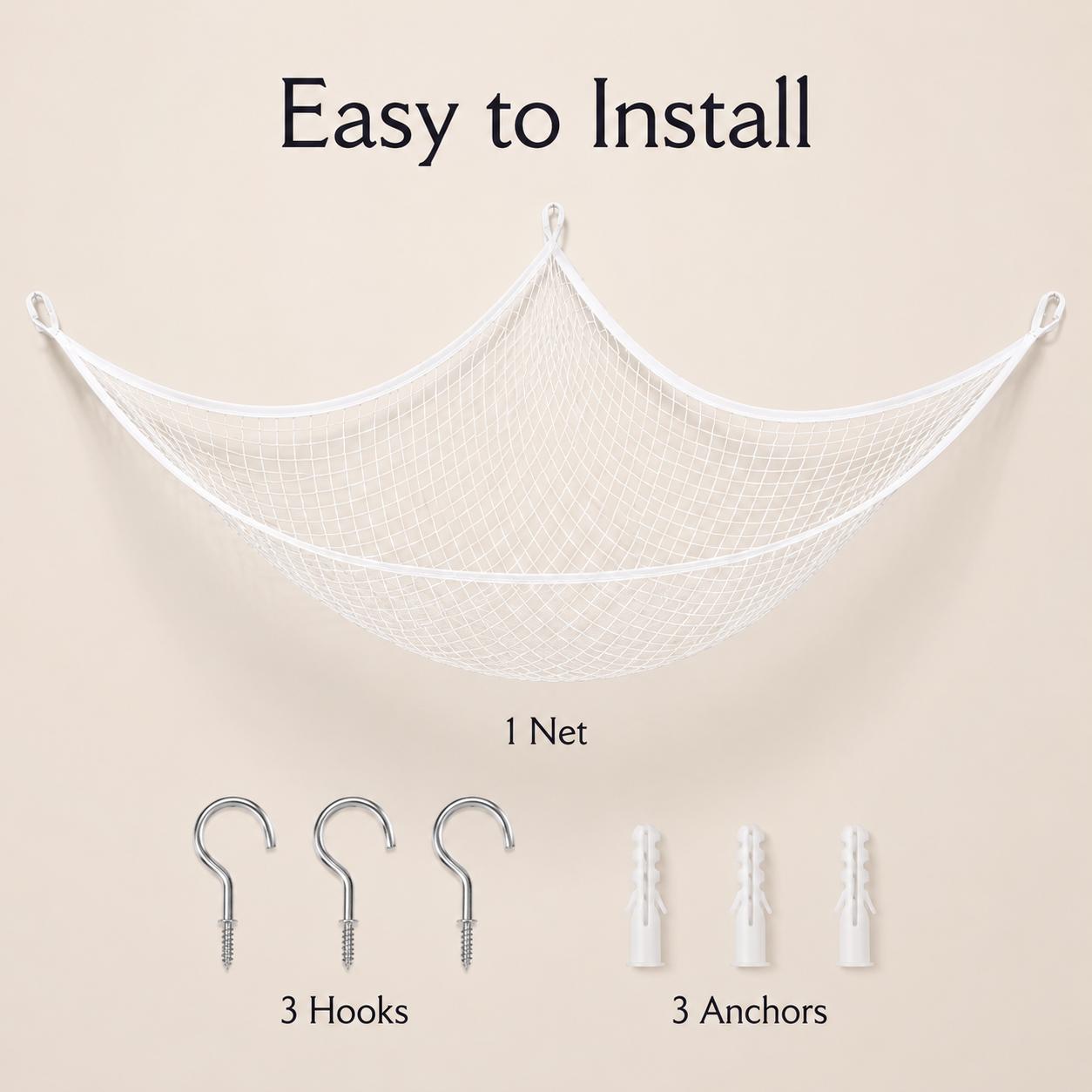 Mesh Toy Storage Hammock Hangi - Home Decor Com 评论和价格