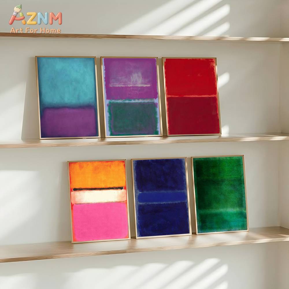 AZNM Mark Rothko Style Color B - Geometric Wall Art 评论和价格