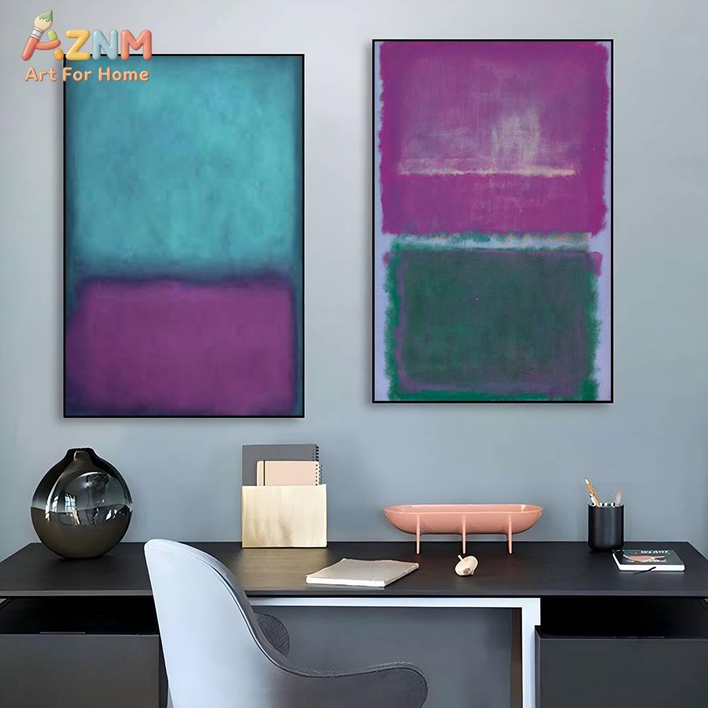 AZNM Mark Rothko Style Color B - Geometric Wall Art 评论和价格
